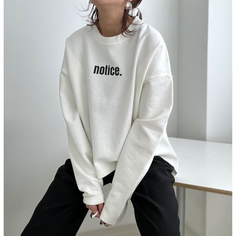 ″notice″ long tee【K2-231121】
