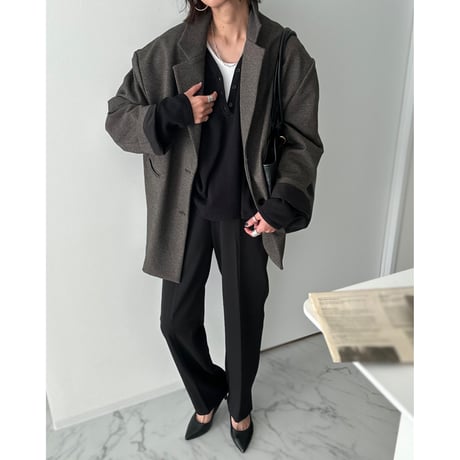 houndstooth jacket【K2-24428】