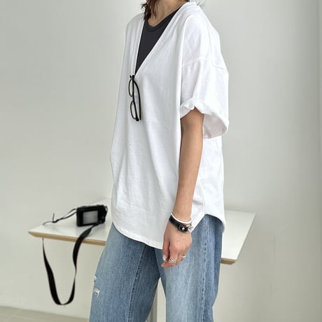 deep collar tee【K2-231120】