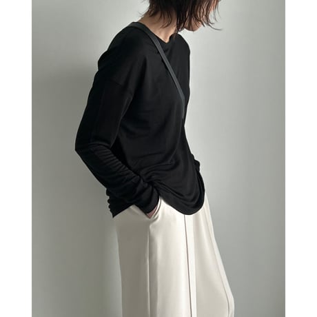 soft touch sheer cutsew【K2-241136】