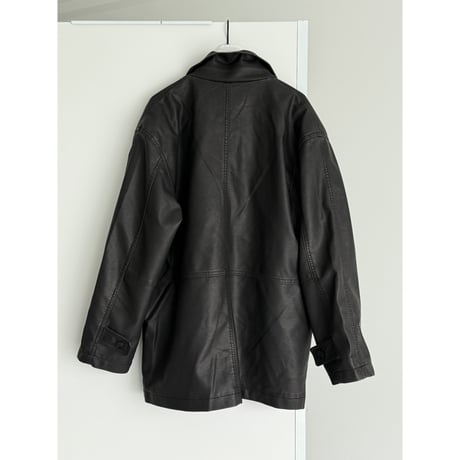 PU leather regular jacket【K2-254212】