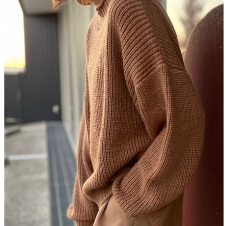 edge curl knit【K1-223113】