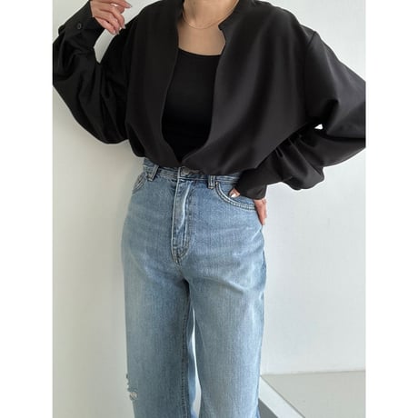 sharp slit blouse【K1-234126】