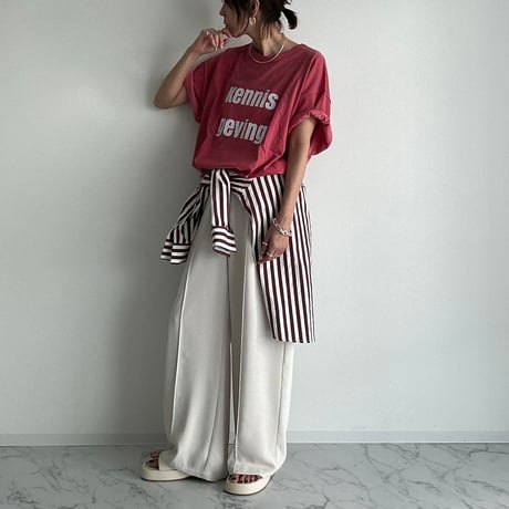 "kennis geving" tee【K2-22216】
