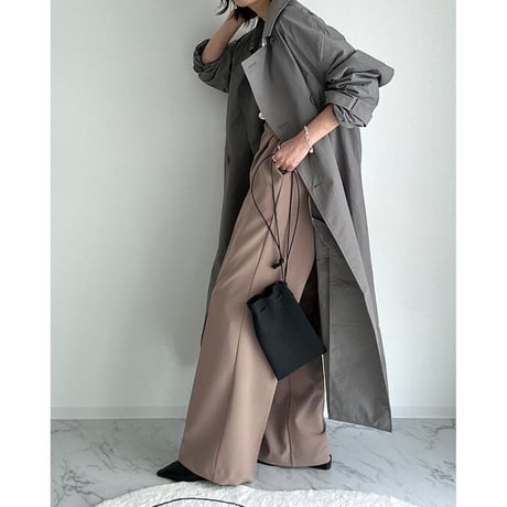tuck straight slacks【K2-242310】