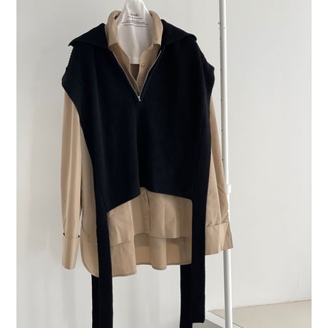 plus one knit vest【K2-223111】
