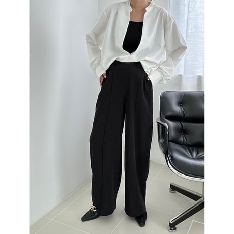pin tuck drop pants【K1-23439】