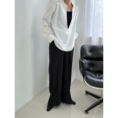 pin tuck drop pants【K1-23439】