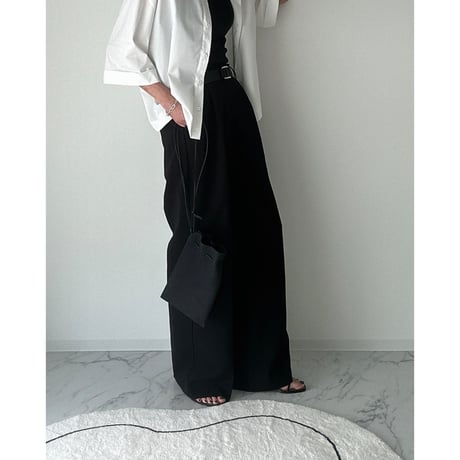tuck straight slacks【K2-242310】
