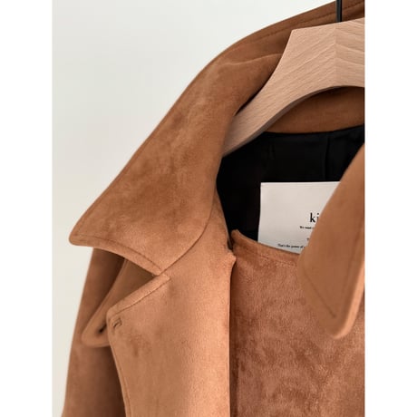 stand collar suede coat【K5-254211】