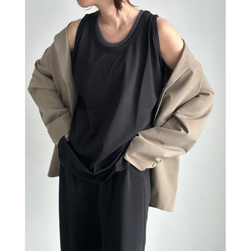 ゆきページ loose tank top【K2-241134】 | kizuki