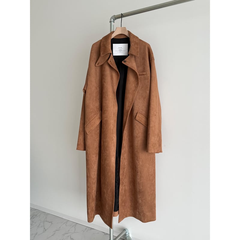 stand collar suede coat【K5-254211】 | kizuki