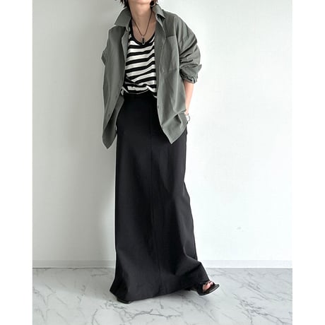chino long skirt【K2-251314】