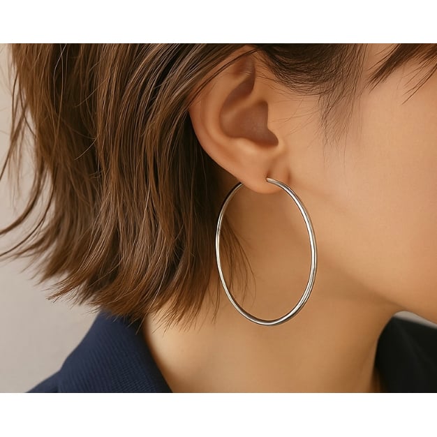 お見逃しなく！silver925 プラス スタッド ピアス 高品質 重厚感抜群 楽天市場】ラウンド シルバー スタッドピアス 1P 片耳用