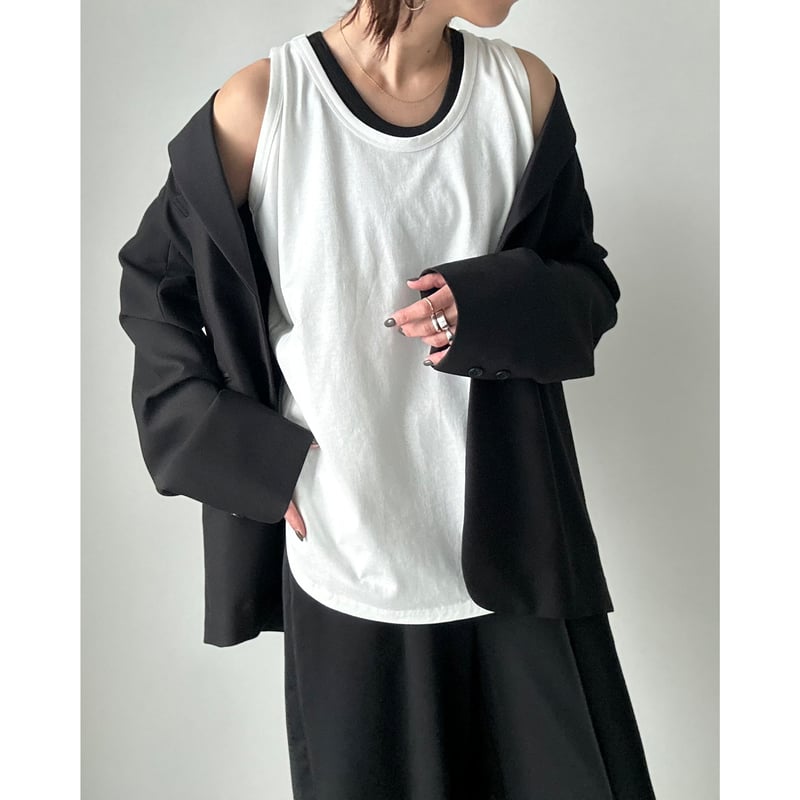 るき　0111 ♡ loose tank top【K2-241134】 | kizuki