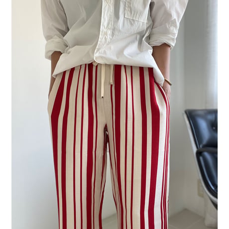 random stripe pants【K2-22233】