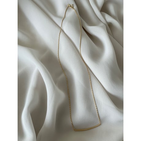 18k  classic pipe necklace