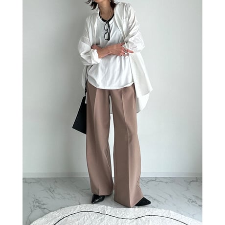 tuck straight slacks【K2-242310】