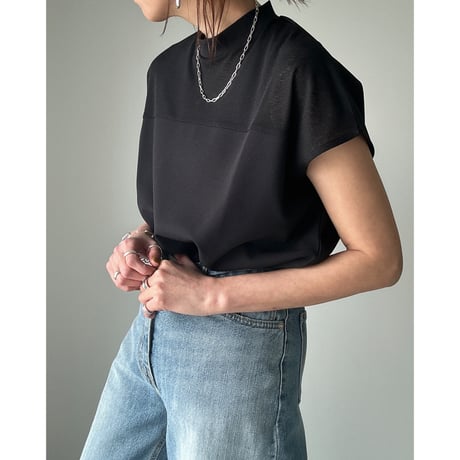 offneck georgette tee【K2-242137】