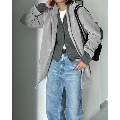 corduroy like jacket【K2-24427】