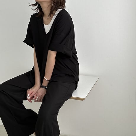 deep collar tee【K2-231120】
