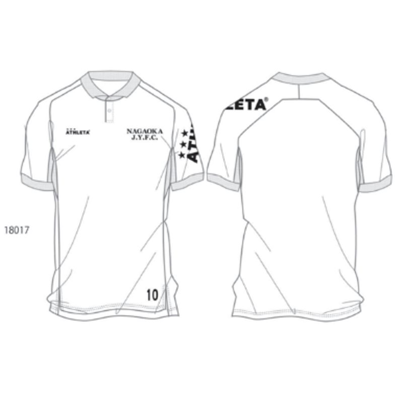 U-15必須】ATHLETA アスレタ 定番ポロシャツ 18017 WHT | NAGAOK