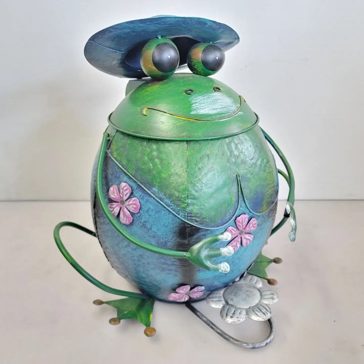 仙台市若林区若林⤴️アンティーク風/カエル/ゴミ箱/ペダル式 容量4