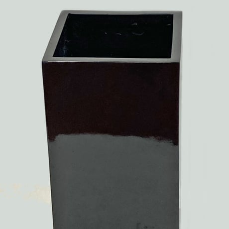 ブラックベース　 BLACK VASE52　プランターカバー　開口部□27㎝　高さ52㎝（496-77）