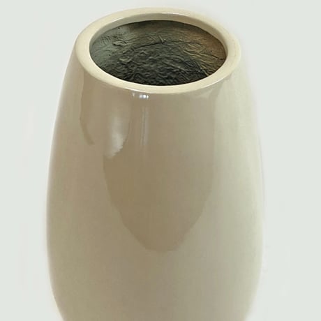 アルビカ　アイボリー　プランターカバー　TER　ARVIKA　IVORY　開口部Φ21㎝　高さ51㎝（496-15）