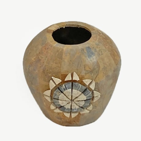 モザイクフラワーベース　MOZAIC  VASE  開口部Φ11㎝　高さ19㎝　（479-6）