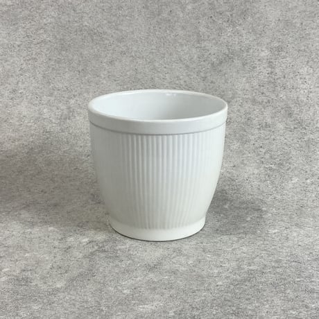 ブリリアントホワイト BRILLIANT WHITE   プランターカバー  Φ13.5cm 高さ12.5cm(486-153)