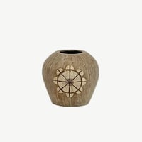 モザイクフラワーベース　MOZAIC VASE　開口部Φ11㎝　高さ19㎝　（479-7）
