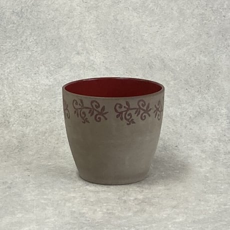 インターメッツォ INTERMEZZO つる草模様 プランターカバー Φ18.5cm H16.5cm（450-S404）