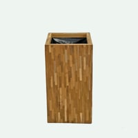 チークスティック　TER TEAKSTICK VASE65　プランターカバー　開口部□35㎝　高さ□65㎝（496-51）