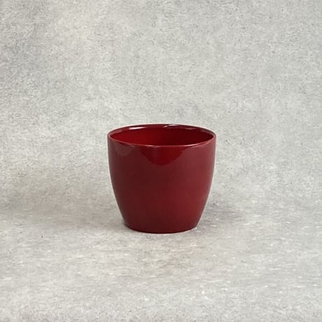 レッド RED 鮮やか プランターカバー シンプル エケべリア  Φ15.5cm H13.5cm (450-S029)