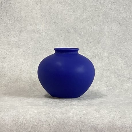 ディープブルー DEEP BLUE フラワーヴェース 最大幅Φ21cm H17.5cm（450-52）