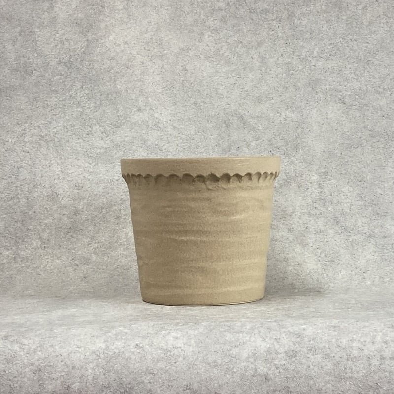 サンドベージュ SAND BEIGE 砂色 上品 プランターカバー Φ23.5cm H21cm