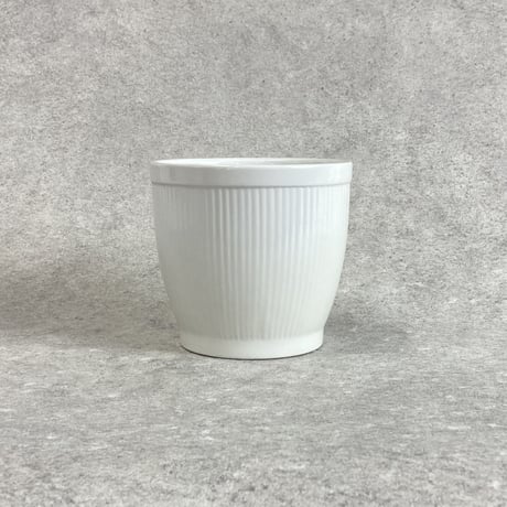ブリリアントホワイト BRILLIANT WHITE   プランターカバー  Φ13.5cm 高さ12.5cm(486-153)