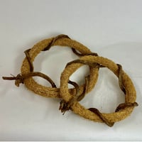 バインサークルリース Round Wreath with Vine Circle (大小セット)   大サイズ幅37㎝ 厚み5㎝ 小サイズ幅30㎝ 厚み５㎝　GGHP　(466-30)