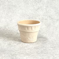 コットン COTTON   プランターカバー  素朴な風合  かわいい  Φ13cm高さ11cm(450-396)