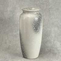 モンブラン MONT BLANC  存在感  ホワイト＆グレー 花器 最大幅Φ18cm　№1236　　　　　　　　　　　　　　　　　　　　　　　　　　 H41cm (450-33) 543/41