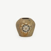 モザイクフラワーベース　MOZAIC  VASE  開口部Φ11㎝　高さ19㎝　（479-6）