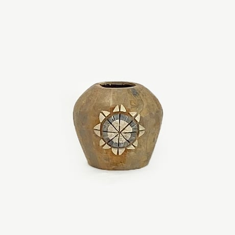 モザイクフラワーベース　MOZAIC  VASE  開口部Φ11㎝　高さ19㎝　（479-6）