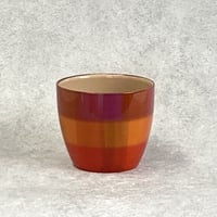 パッチワーク PATCHWORK  北欧 楽しい  かわいい  プランターカバー Φ16 cm　H13.5ｃｍ　(450-847)