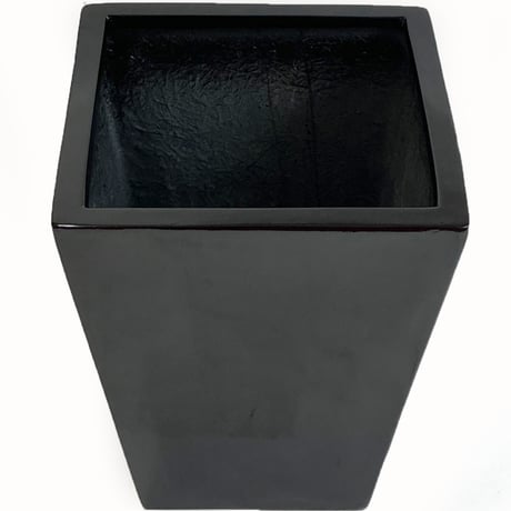 ダラット　ROSA　DALAT　SHINY　BLACK　プランターカバー　開口部□37㎝　高さ45㎝　（506-4）