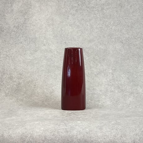 ダークレッド DARK RED スクエアヴェース  開口部□7cm 底面□10cm H24.5cm(450-443)