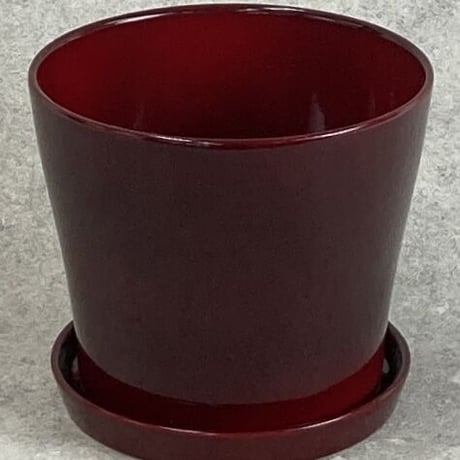 ダークレッド  DARK RED  光沢感有  プランターカバー  Φ19cm 高さ17cm (450-1413)