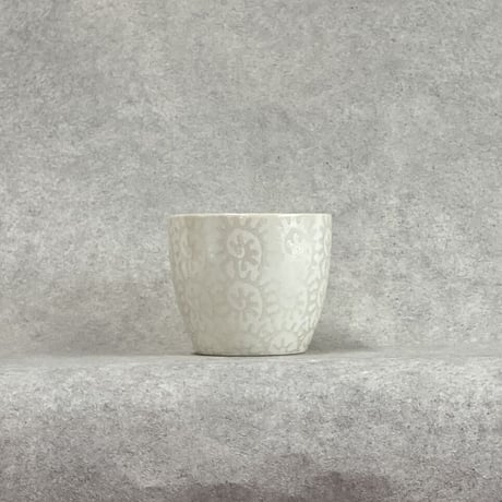 ホワイトグラマー WHITE GLAMOUR  魅力的  蛸唐草 プランターカバー Φ16.5cm H13.5cm (450-1284)