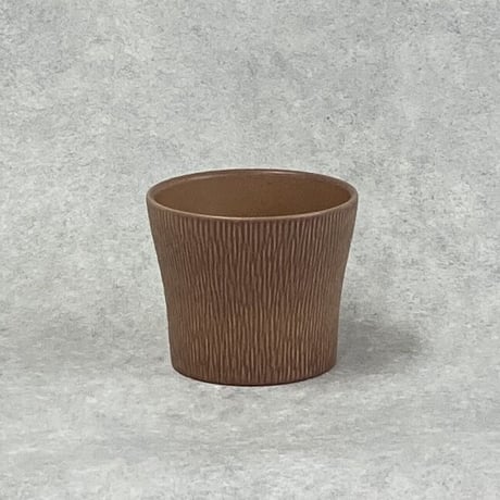 コーヒー COFFEE  ポップ 樹皮のようなデザイン人気 プランターカバー Φ19cm H15cm（450-870）