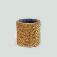 ウォーターヒヤシンスバスケットTER WATER HYACINTH　BASKET　プランターカバー　開口部Φ33㎝　高さ32㎝（496-86）